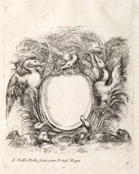 Nouveau modèle pour une cartouche, 1647