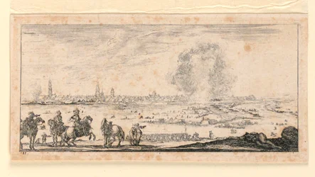 Planche 11, de "Desseins de quelques conduites de troupes, canons, et attaques de villes"