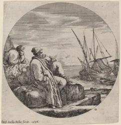 Port avec deux marchands turcs