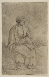 Ecclésiastique assis, vers 1662