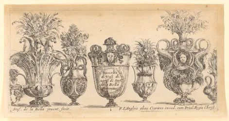 Page de titre de la série « Collection de différents vases »