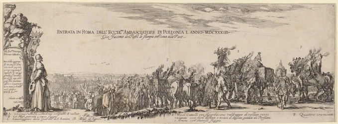 Page de titre pour "Entrée à Rome de Son Excellence l