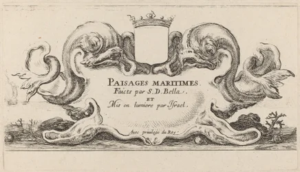 Page de titre pour Paysages maritimes, 1644