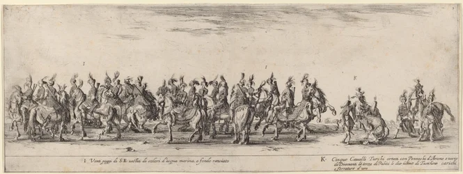 Vingt pages et cinq chevaux turcs, 1633