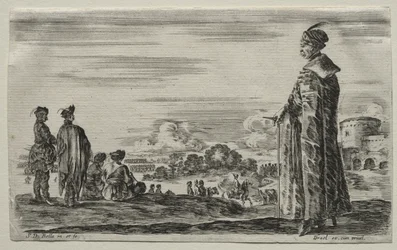 Diverses Figures et Paysages: Un Groupe de Gentilshommes Polonais