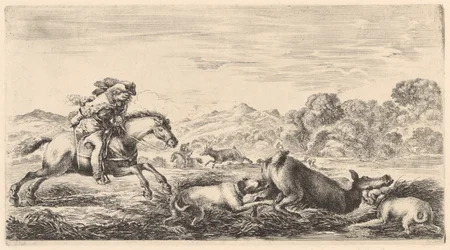 Deux chiens terrassent une biche