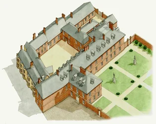 Palais de Newmarket, Suffolk, vers 1670-1683