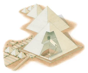 Les pyramides de Gizeh, Égypte, c.2560BC-2200BC