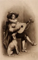 Musicien et chien