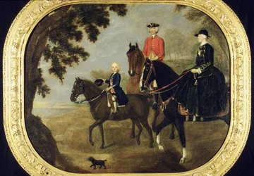 Sir George Hampton et sa famille, vers 1738
