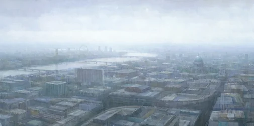 Paysage urbain pluvieux de Londres