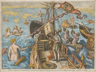 Christophe Colomb Ligur Americae Retectio, 1591