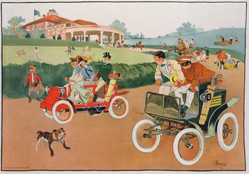 La Course depuis les Liens, publié par Max Williams, imprimé par R.A. Welcke, New York