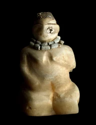 Basse Mésopotamie, Irak, art sumérien : statuette en albâtre d