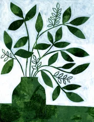 Feuillage vert moderne