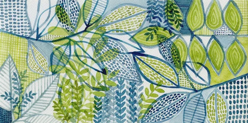 Feuilles botaniques sereines