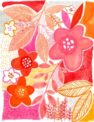 Des fleurs botaniques éclatantes