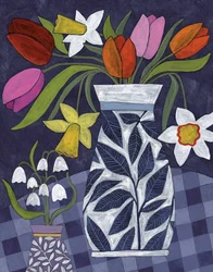Fleurs printanières éclatantes