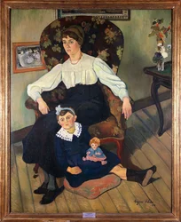 Portrait peint de la nièce de Suzanne Valadon