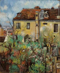 Jardin rue Cortot, 1928