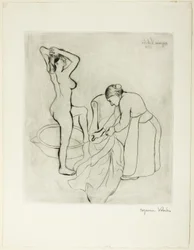 Femme à son bain