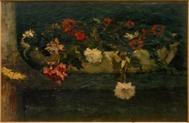 Nature morte avec fleurs dans un bol