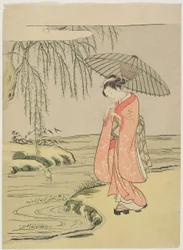 Parodie visuelle du calligraphe Ono no Tōfū (édition ultérieure)