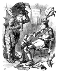 Saint Georges et le Dragon après la représentation, 1878