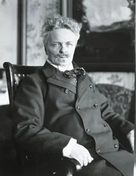August Strindberg dans sa maison à Stockholm