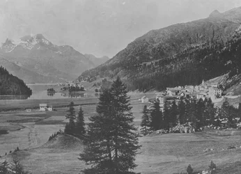 Campfer et Silvaplana (photo n/b)