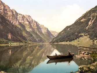 Klöntalersee, Glaris, Suisse, pub. c.1900