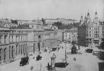 Zurich, Place de la Gare et le Polytechnikum