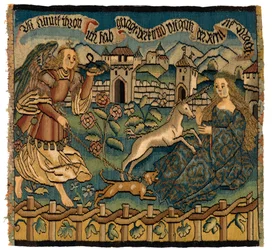 Panneau de tapisserie représentant la Chasse à la Licorne