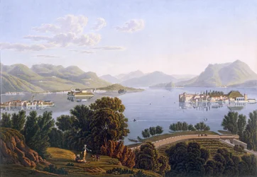 Vue du lac Majeur et des îles Borromées, 1819