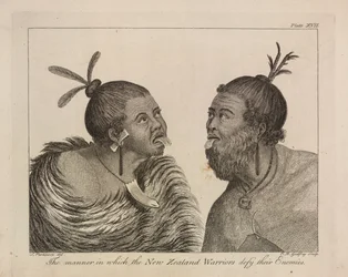 L.R.294.c.7, planche XVII Guerriers néo-zélandais