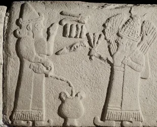 Le roi Salumeli faisant une libation