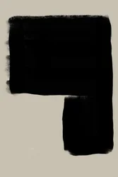 Forme noire abstraite
