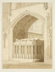 Tombe de Robert Fitzharding, mort en 1170, dans la Cathédrale de Bristol