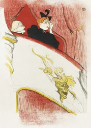 Balcon avec un masque grotesque doré (1894)