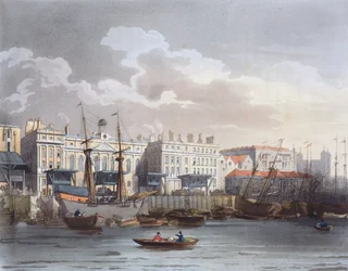 Douane depuis la Tamise, de 