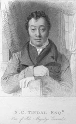N. C. Tindal, Esq., Un des conseillers de Sa Majesté, vers 1820