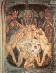 Enfer, détail des avides, vers 1394