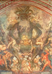 Le Jugement dernier, détail du Léviathan, vers 1394