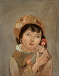 Petite fille avec une poupée