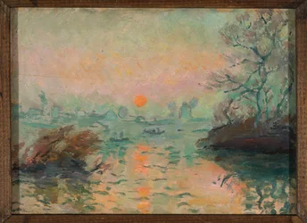 Paysage au coucher du soleil