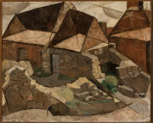 Paysage avec maisons