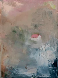 La maison au toit rose brumeux