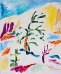 Paysage abstrait coloré