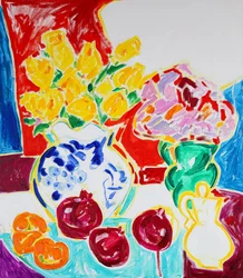 Nature morte colorée