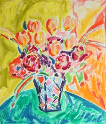 Nature morte florale éclatante